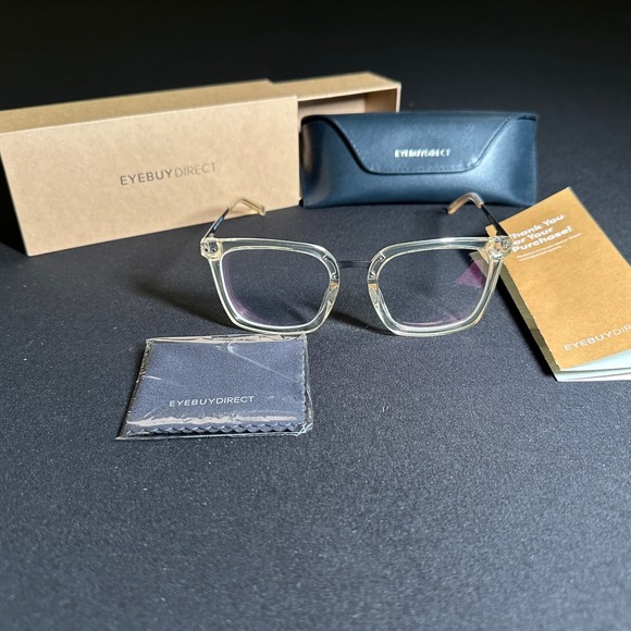 Eyebuydirect Poise Clear Frame 53-21-145 C3 Glasses Frames Mens Designer Eyewear - Picture 1 of 7